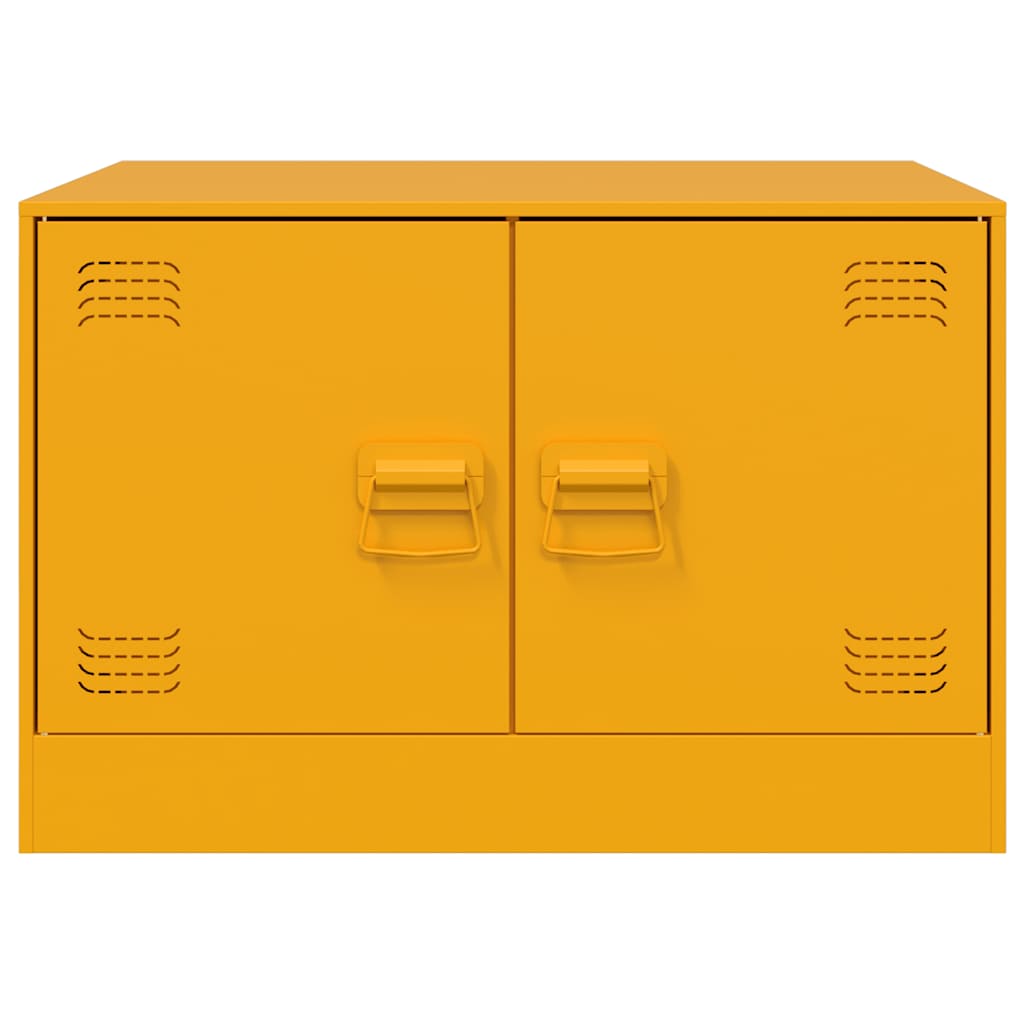 Table basse Jaune moutarde 67x50x44 cm acier - XIOS