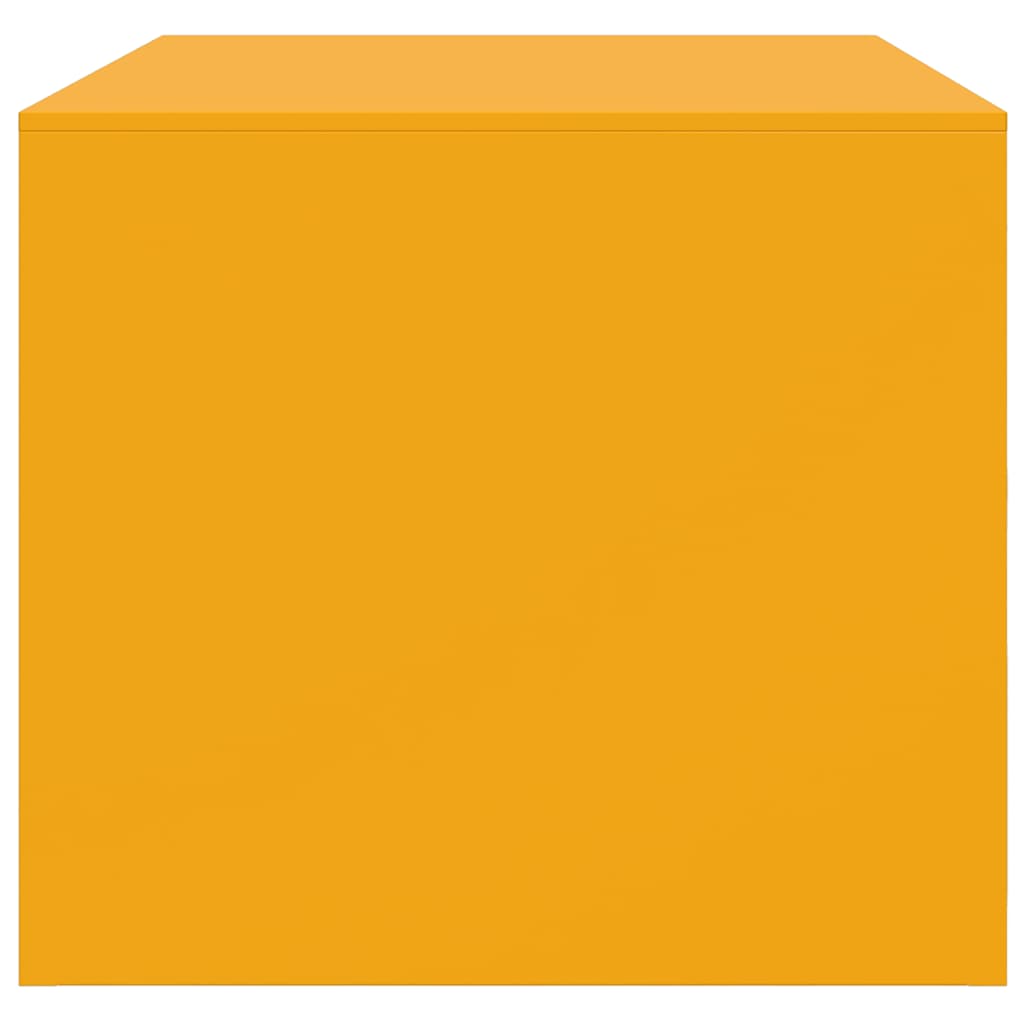 Table basse Jaune moutarde 67x50x44 cm acier - XIOS