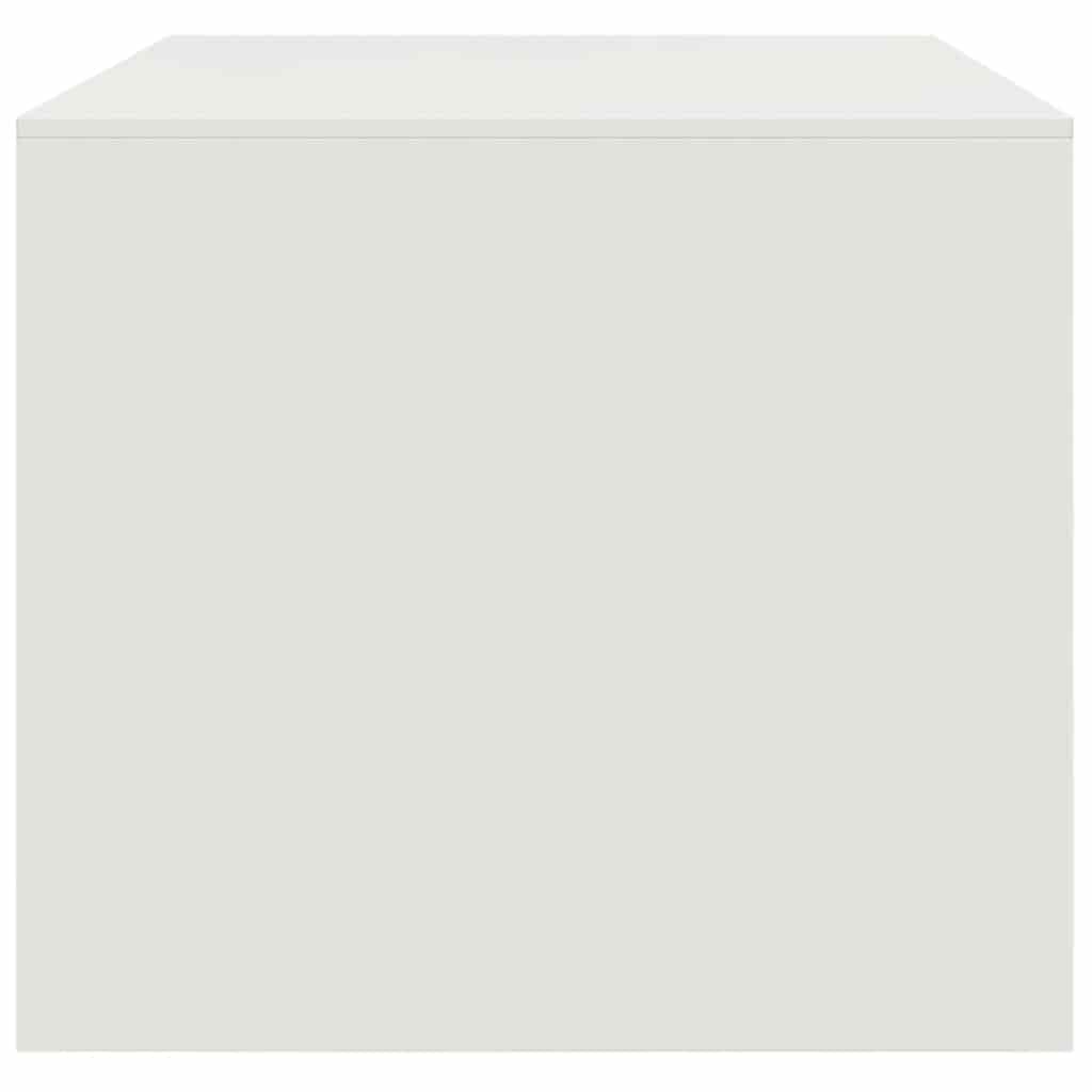 Table basse blanc 67x50x44 cm acier - XIOS