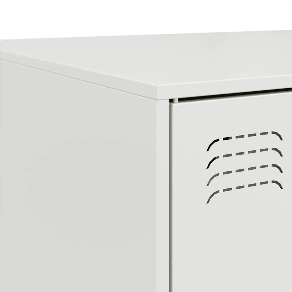 Table basse blanc 67x50x44 cm acier - XIOS