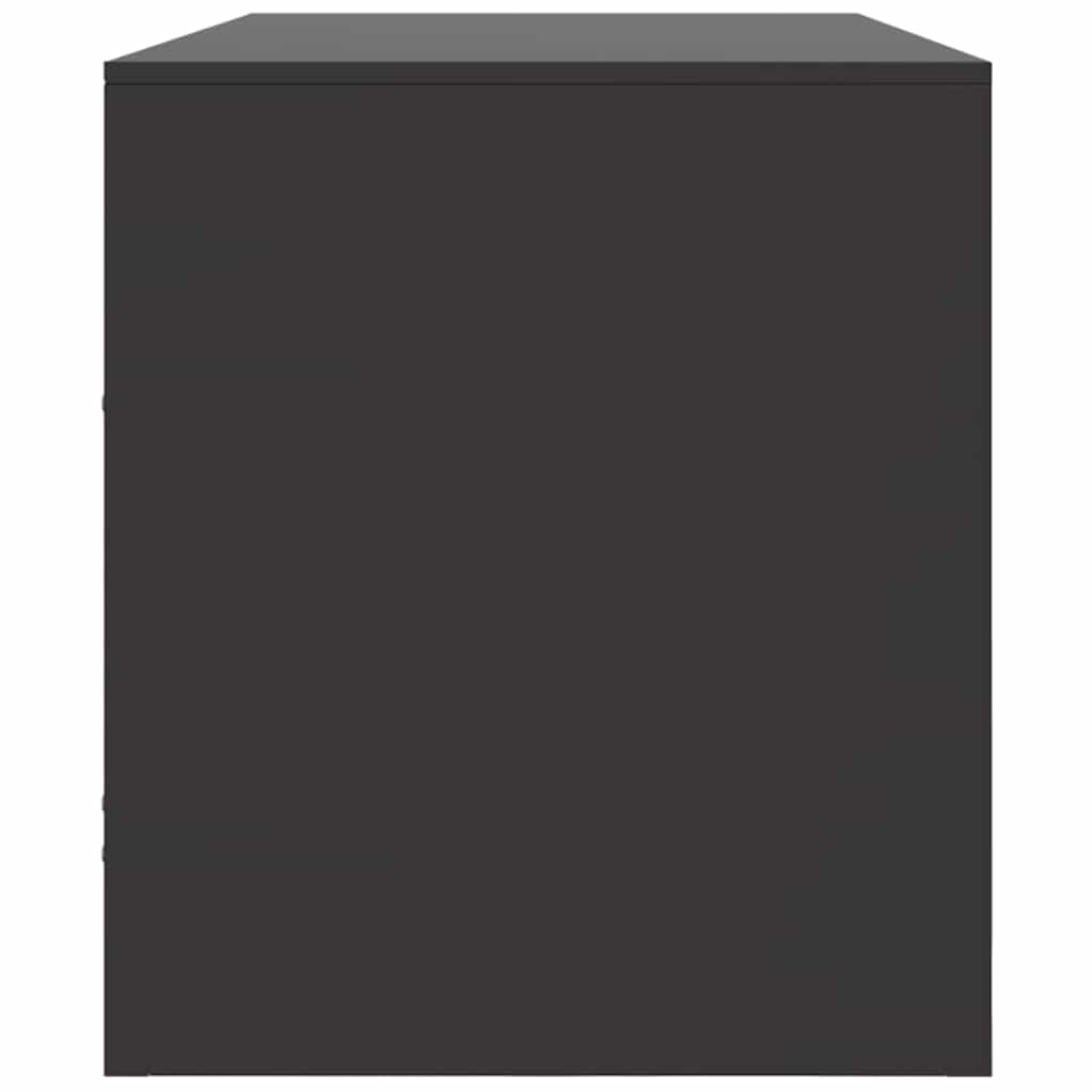 Meuble TV noir 99x39x44 cm acier - XIOS
