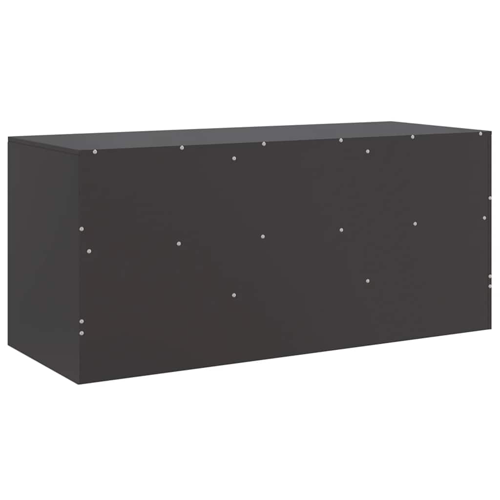 Meuble TV noir 99x39x44 cm acier - XIOS