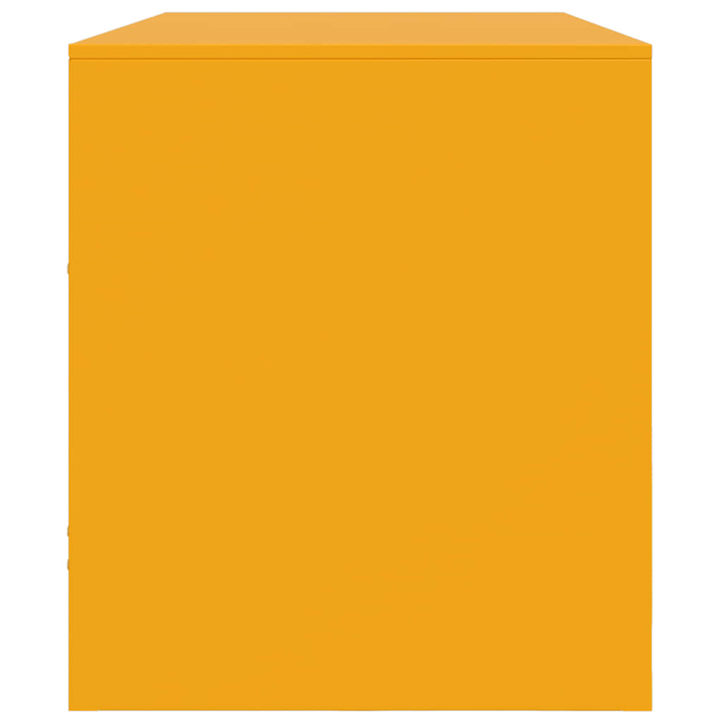 Meuble TV jaune moutarde 99x39x44 cm acier - XIOS