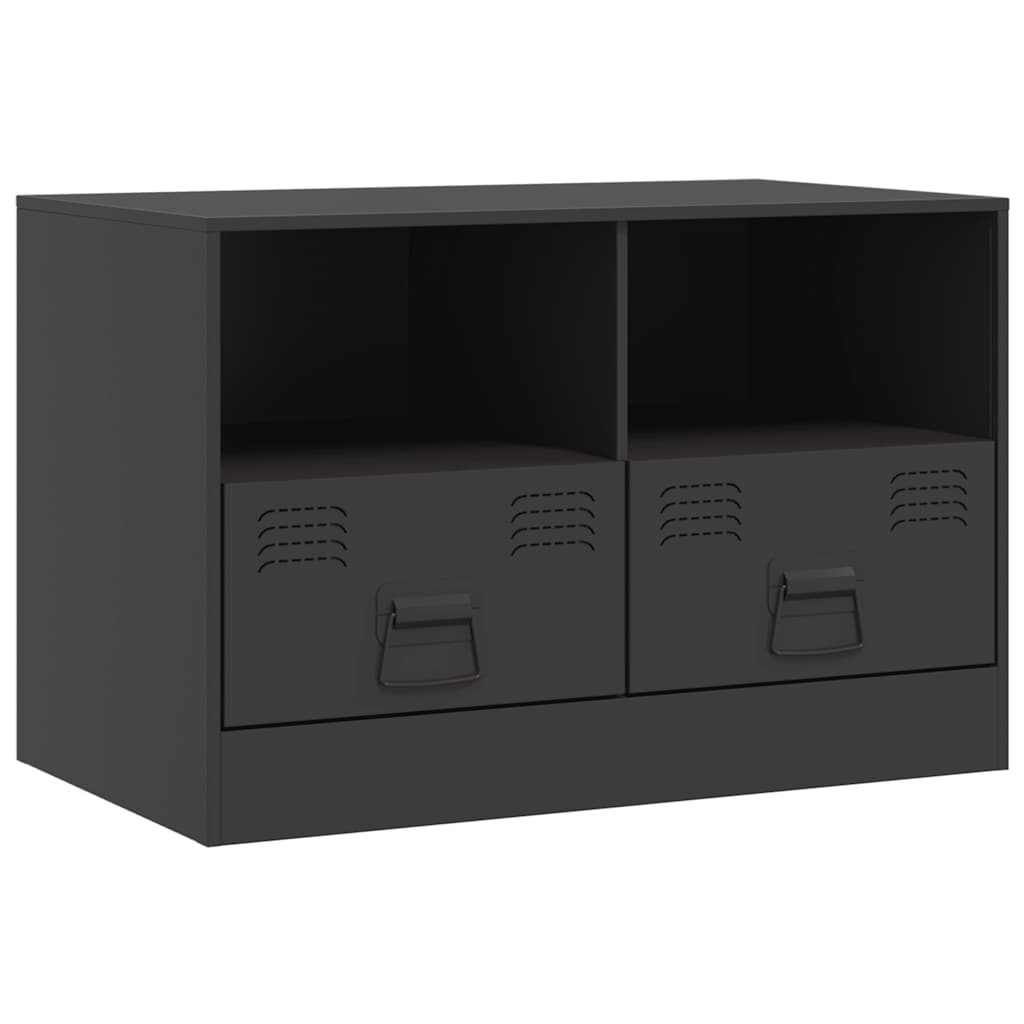 Meuble TV noir 67x39x44 cm acier - XIOS