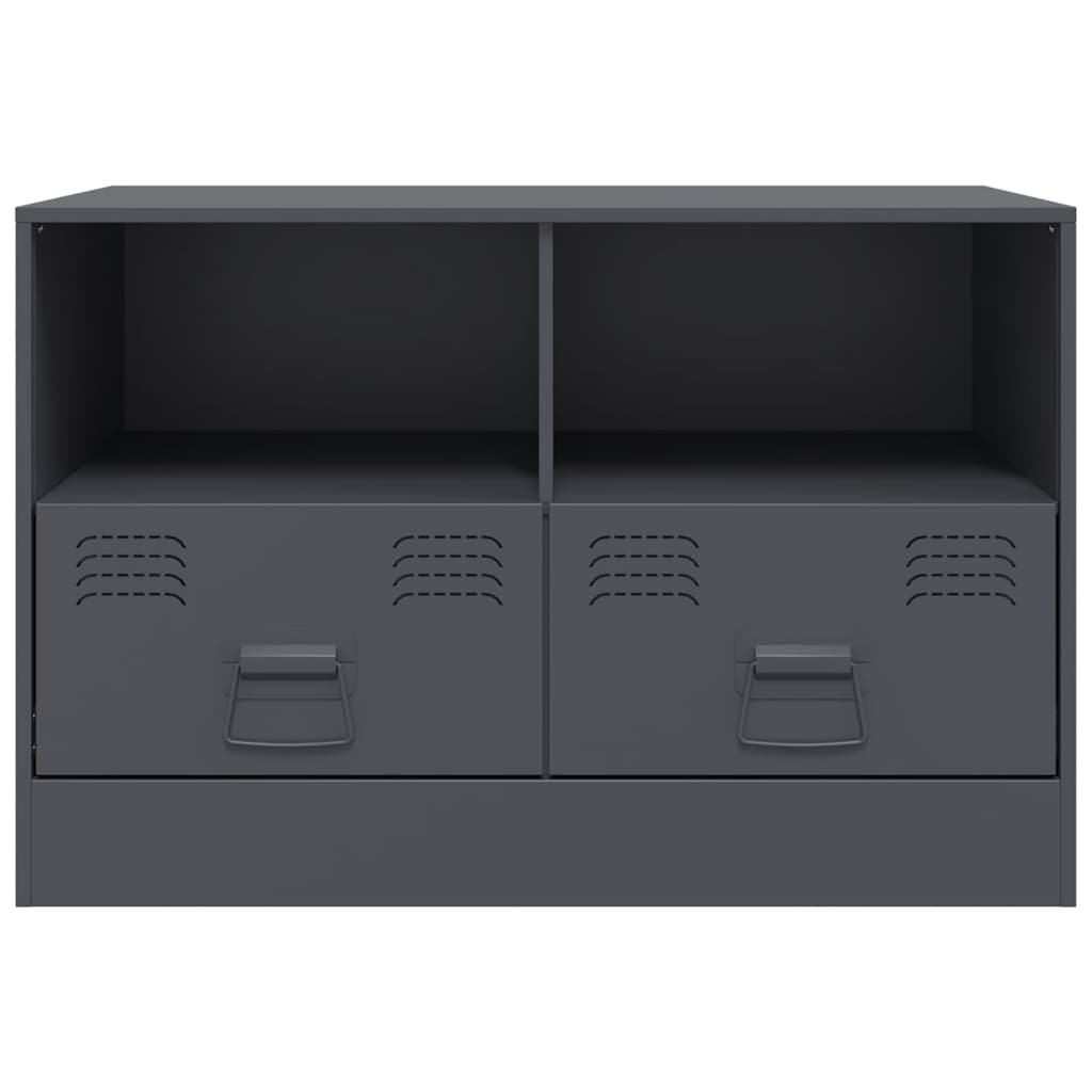Meuble TV anthracite 67x39x44 cm acier - XIOS