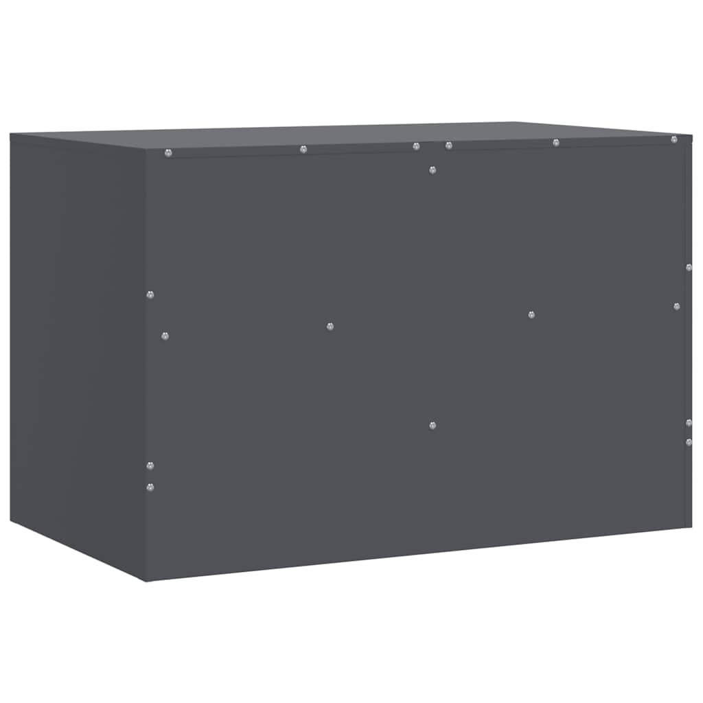 Meuble TV anthracite 67x39x44 cm acier - XIOS