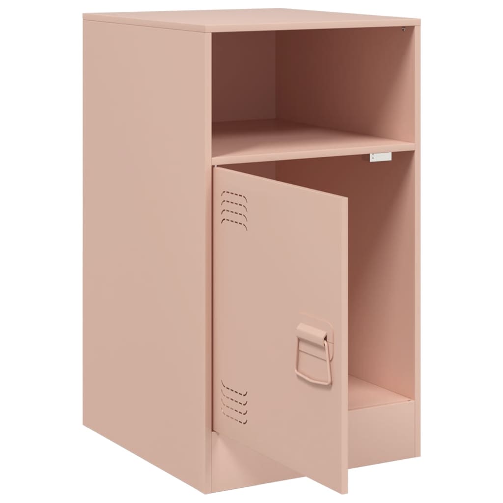 Tables de chevet 2 pcs rose 34,5x39x62 cm acier - XIOS