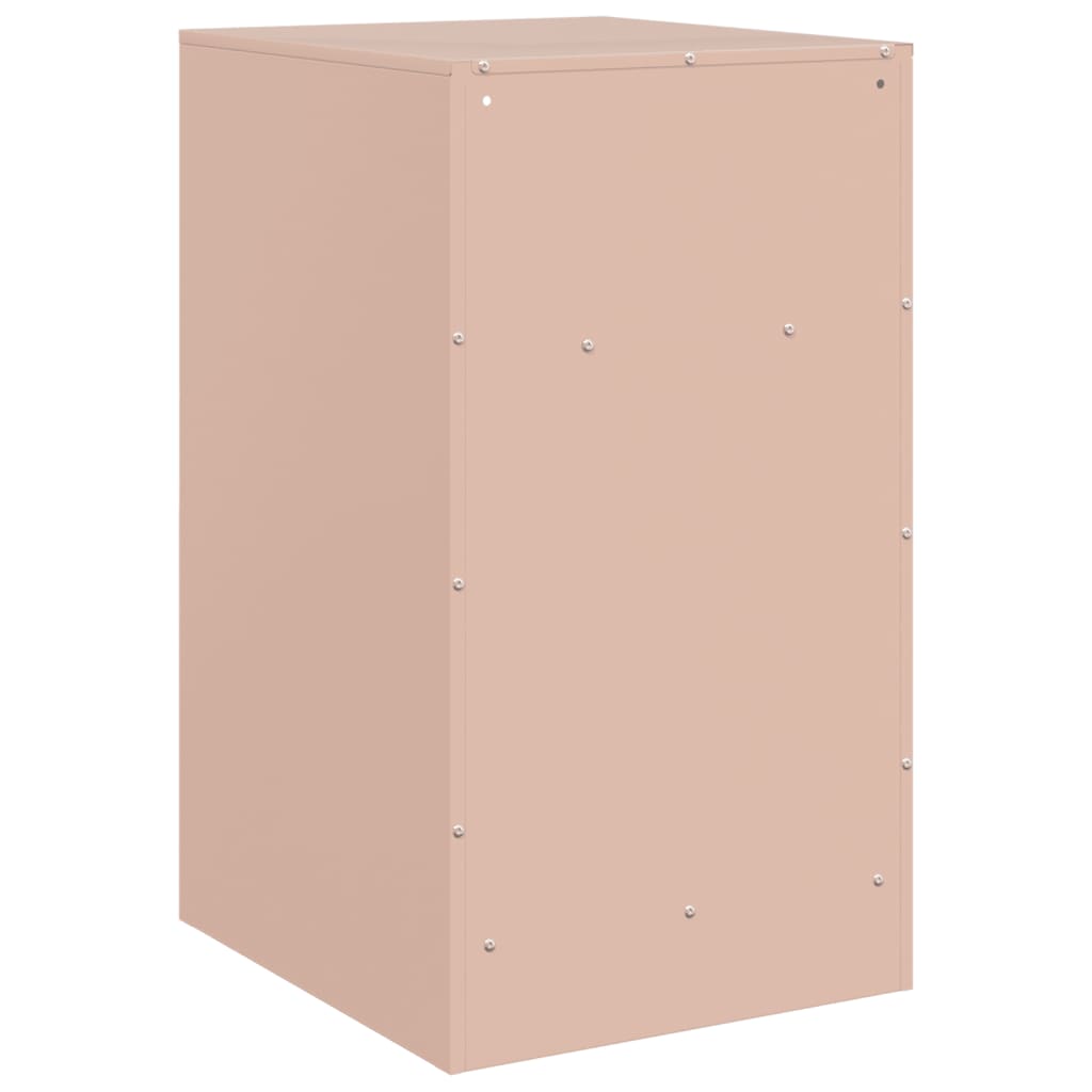 Tables de chevet 2 pcs rose 34,5x39x62 cm acier - XIOS