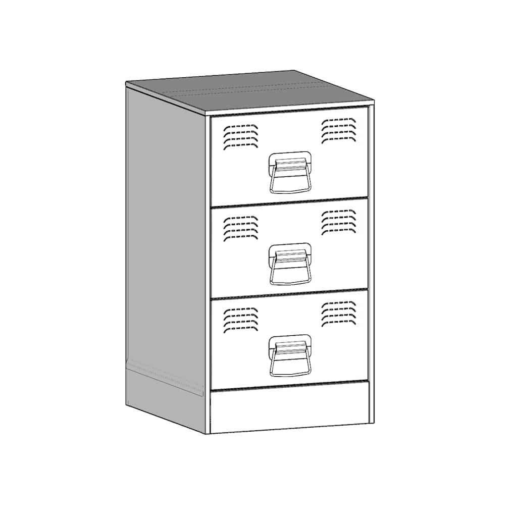 Tables de chevet 2 pcs noir 34,5x39x62 cm acier - XIOS