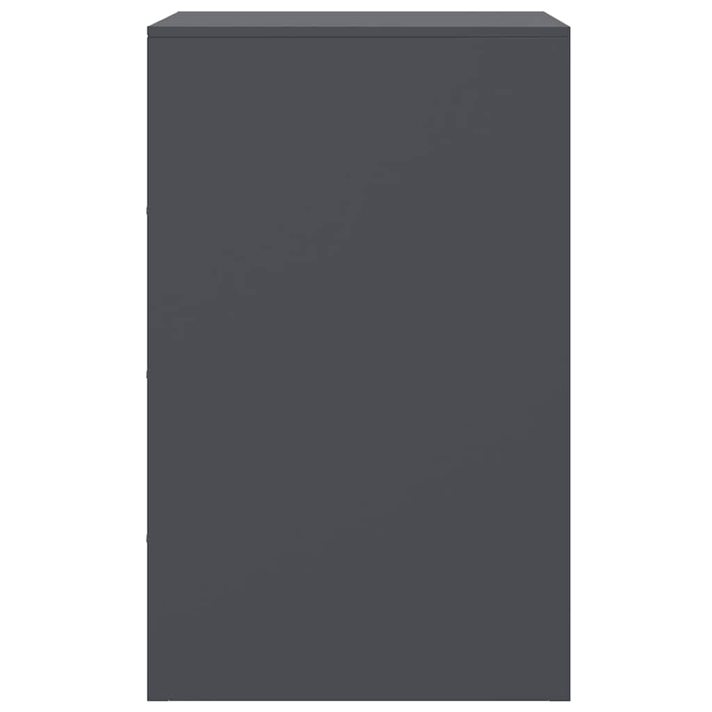 Tables de chevet 2 pcs anthracite 34,5x39x62 cm acier - XIOS