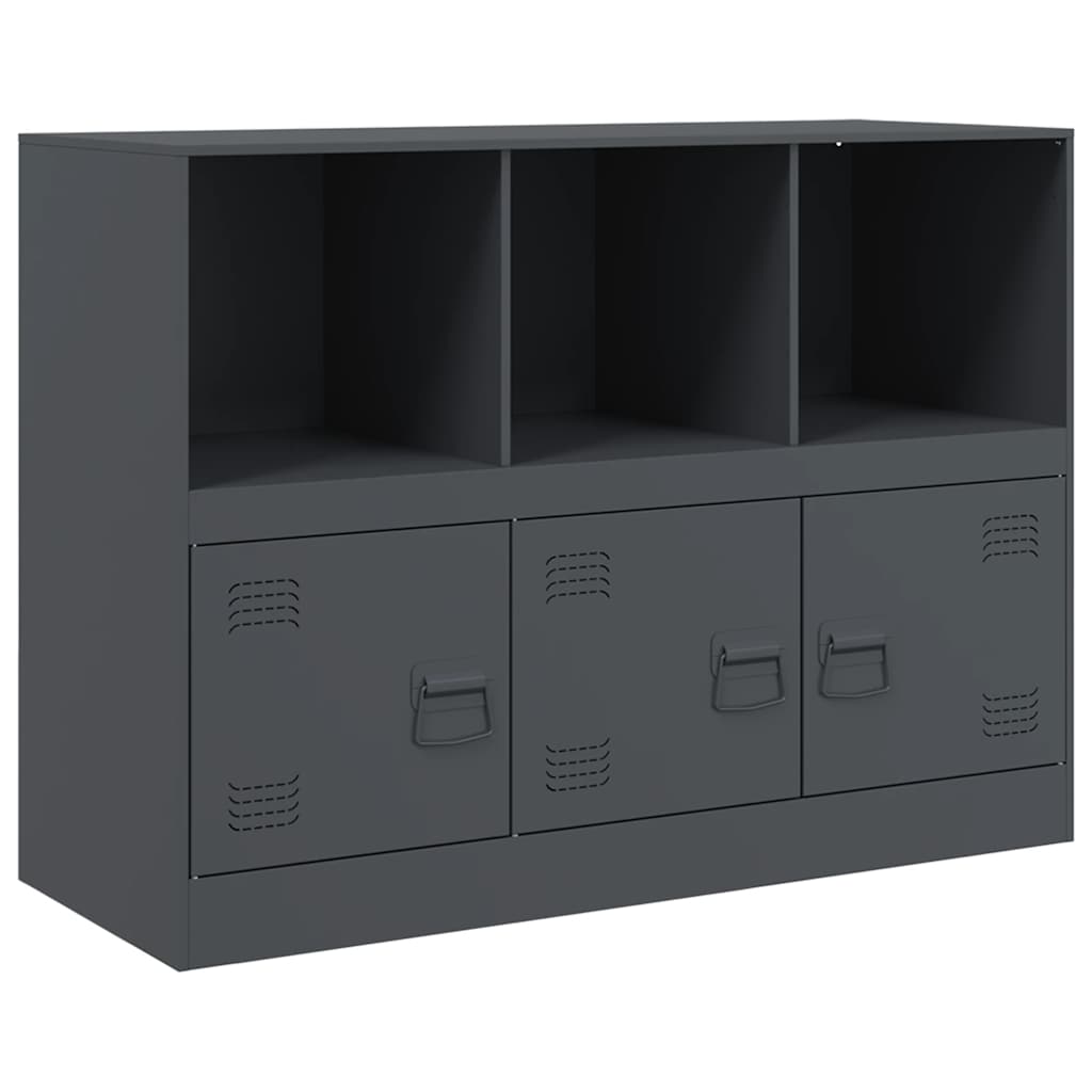 Buffet anthracite 99x39x73 cm acier - XIOS