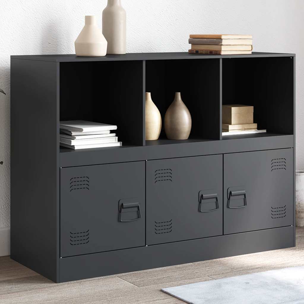 Buffet anthracite 99x39x73 cm acier - XIOS