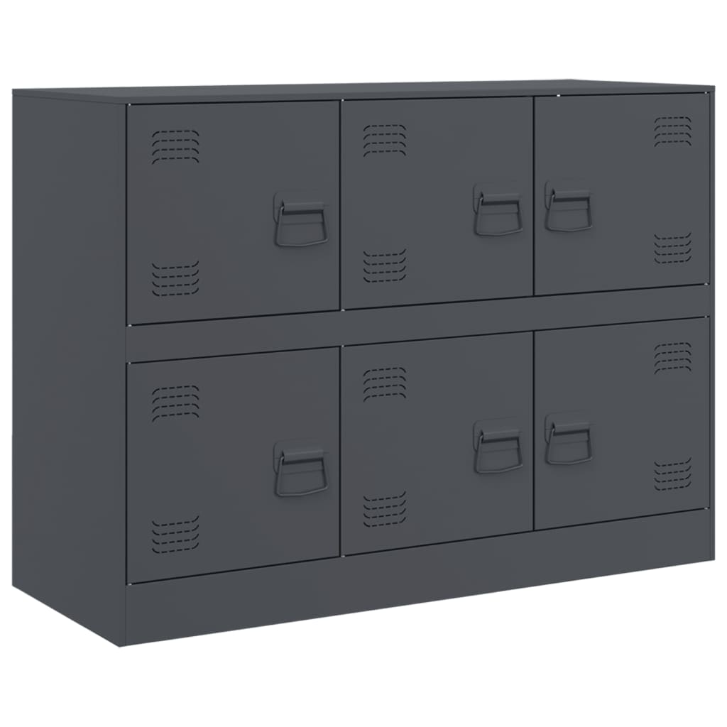 Buffet anthracite 99x39x73 cm acier - XIOS