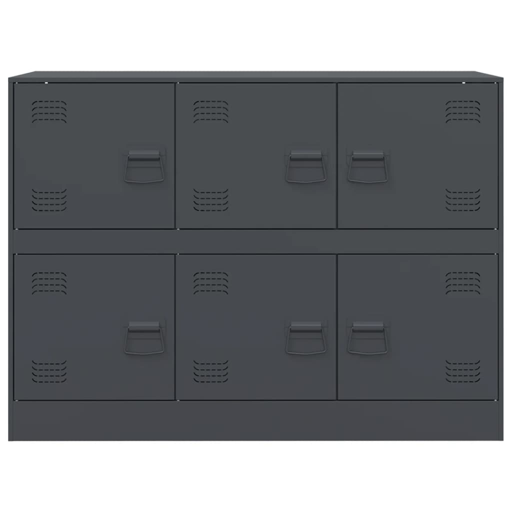 Buffet anthracite 99x39x73 cm acier - XIOS