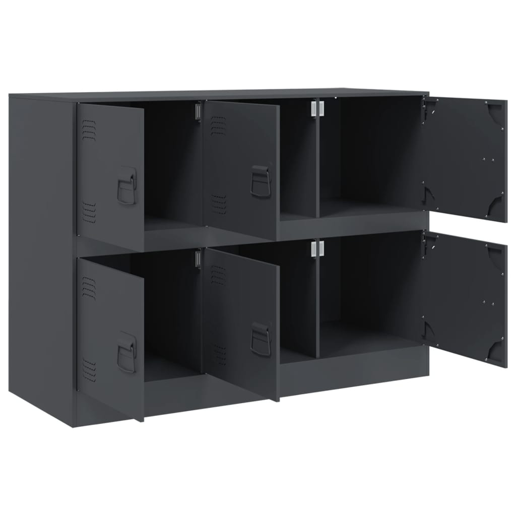 Buffet anthracite 99x39x73 cm acier - XIOS