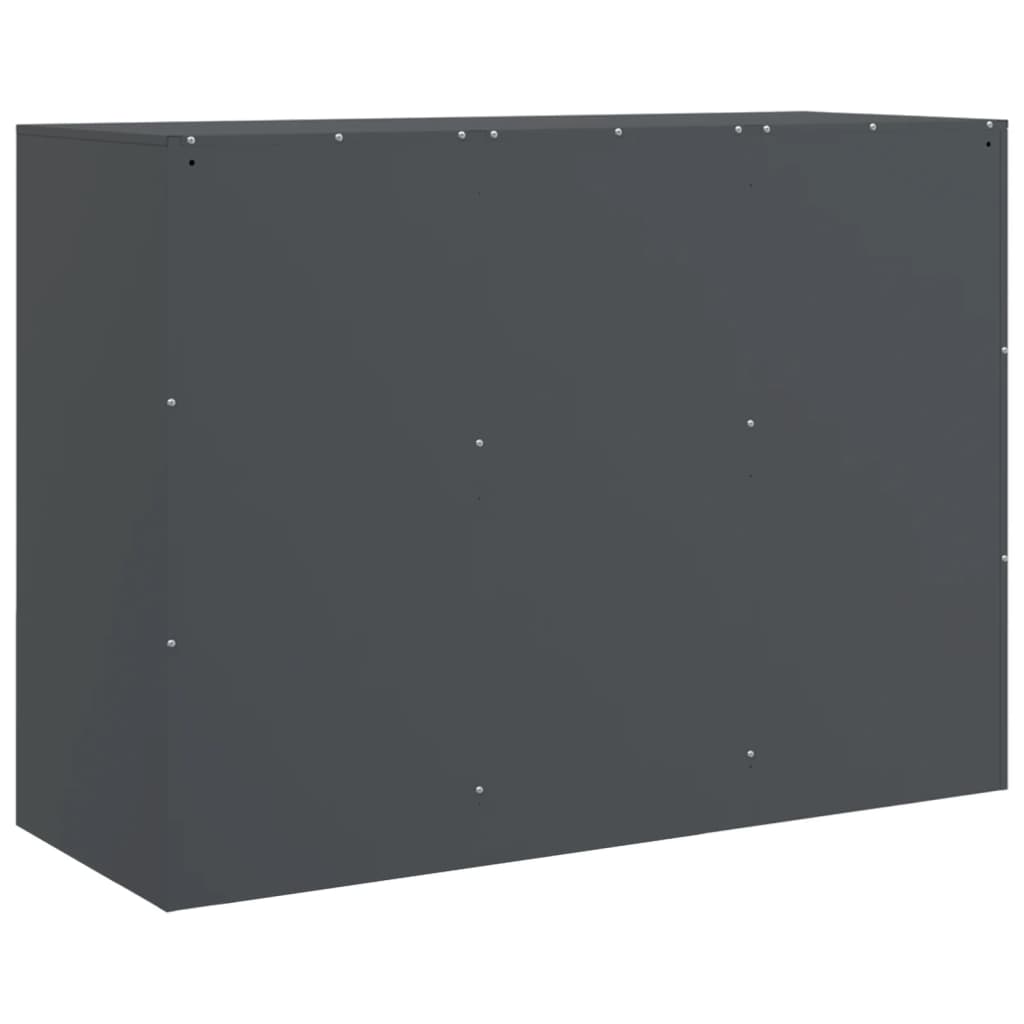 Buffet anthracite 99x39x73 cm acier - XIOS