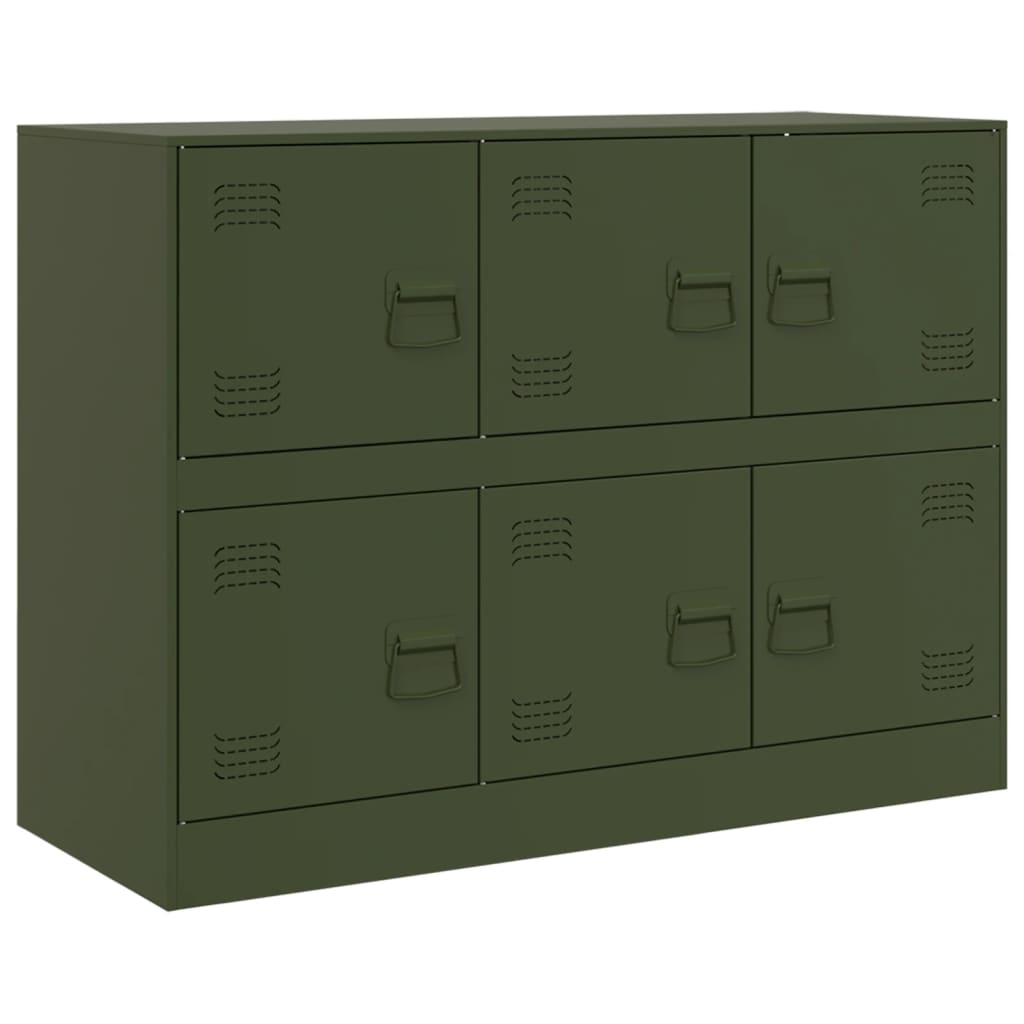 Buffet vert olive 99x39x73 cm acier - XIOS