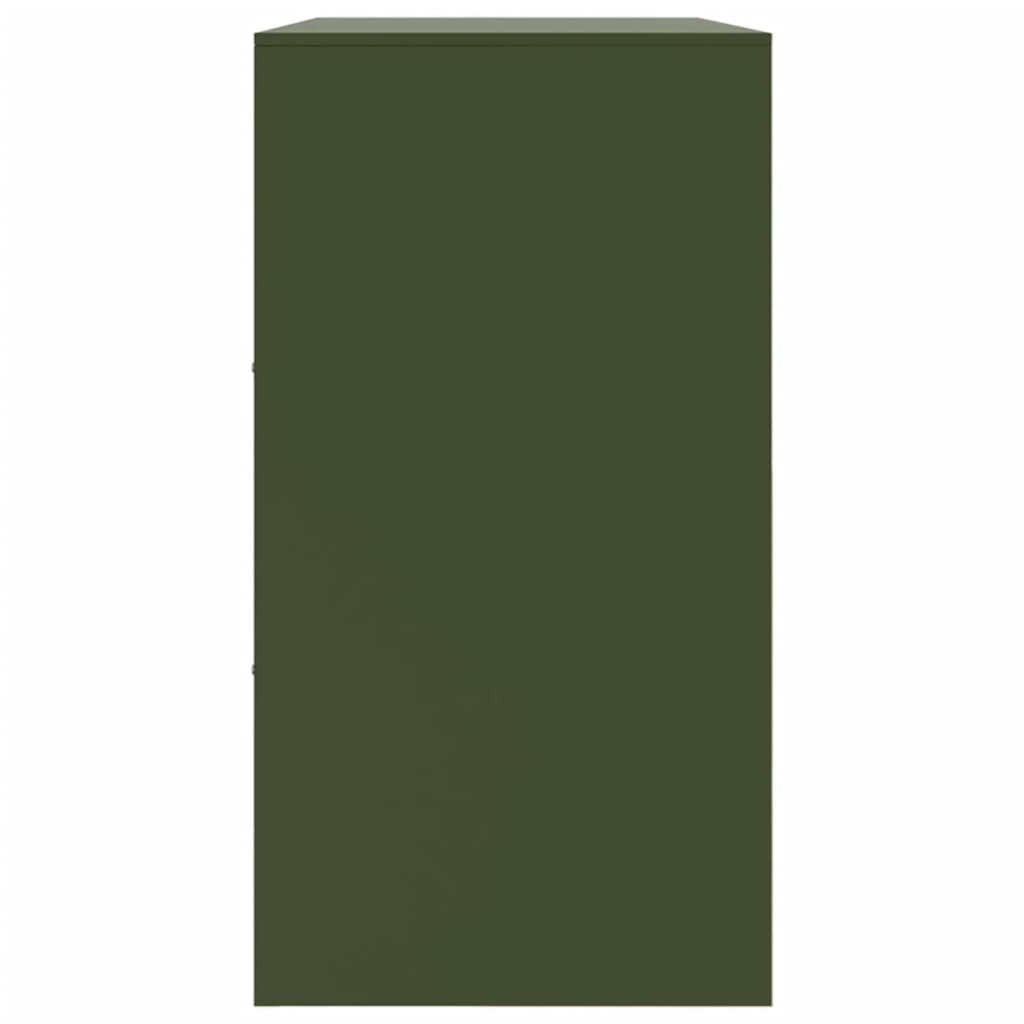 Buffet vert olive 99x39x73 cm acier - XIOS