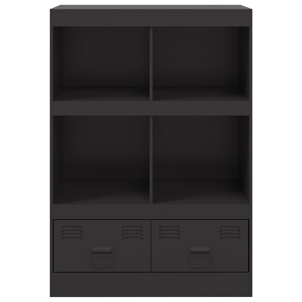 Buffet haut noir 67x39x95 cm acier - XIOS