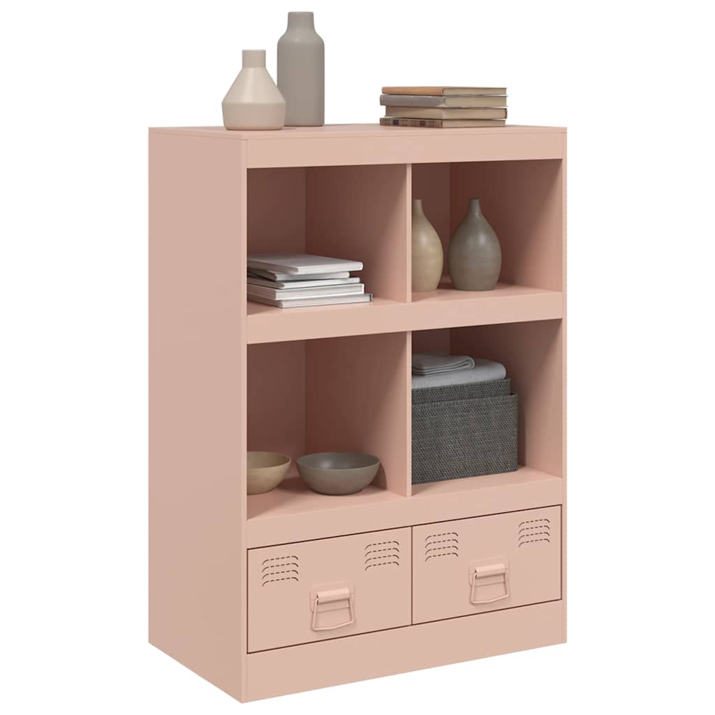 Buffet haut rose 67x39x95 cm acier - XIOS
