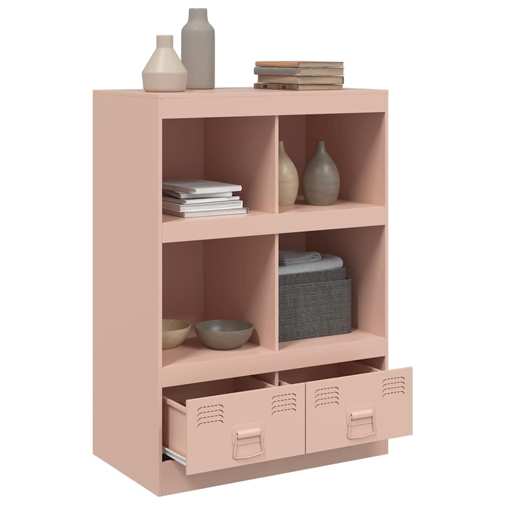 Buffet haut rose 67x39x95 cm acier - XIOS