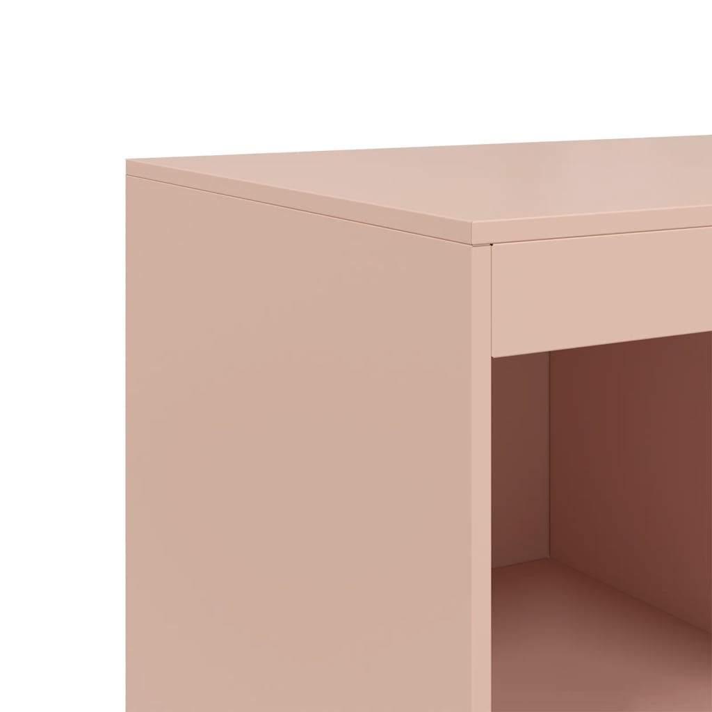 Buffet haut rose 67x39x95 cm acier - XIOS