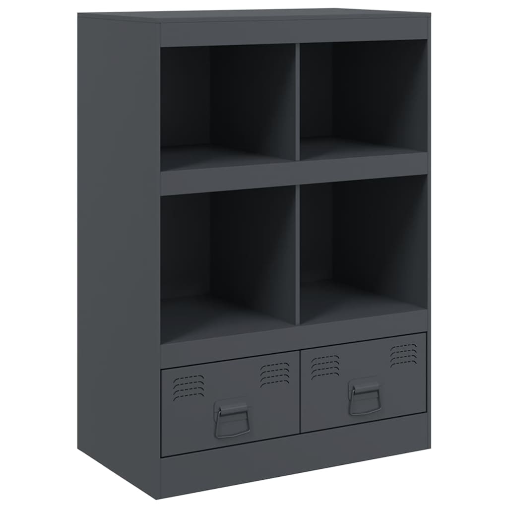Buffet haut anthracite 67x39x95 cm acier - XIOS
