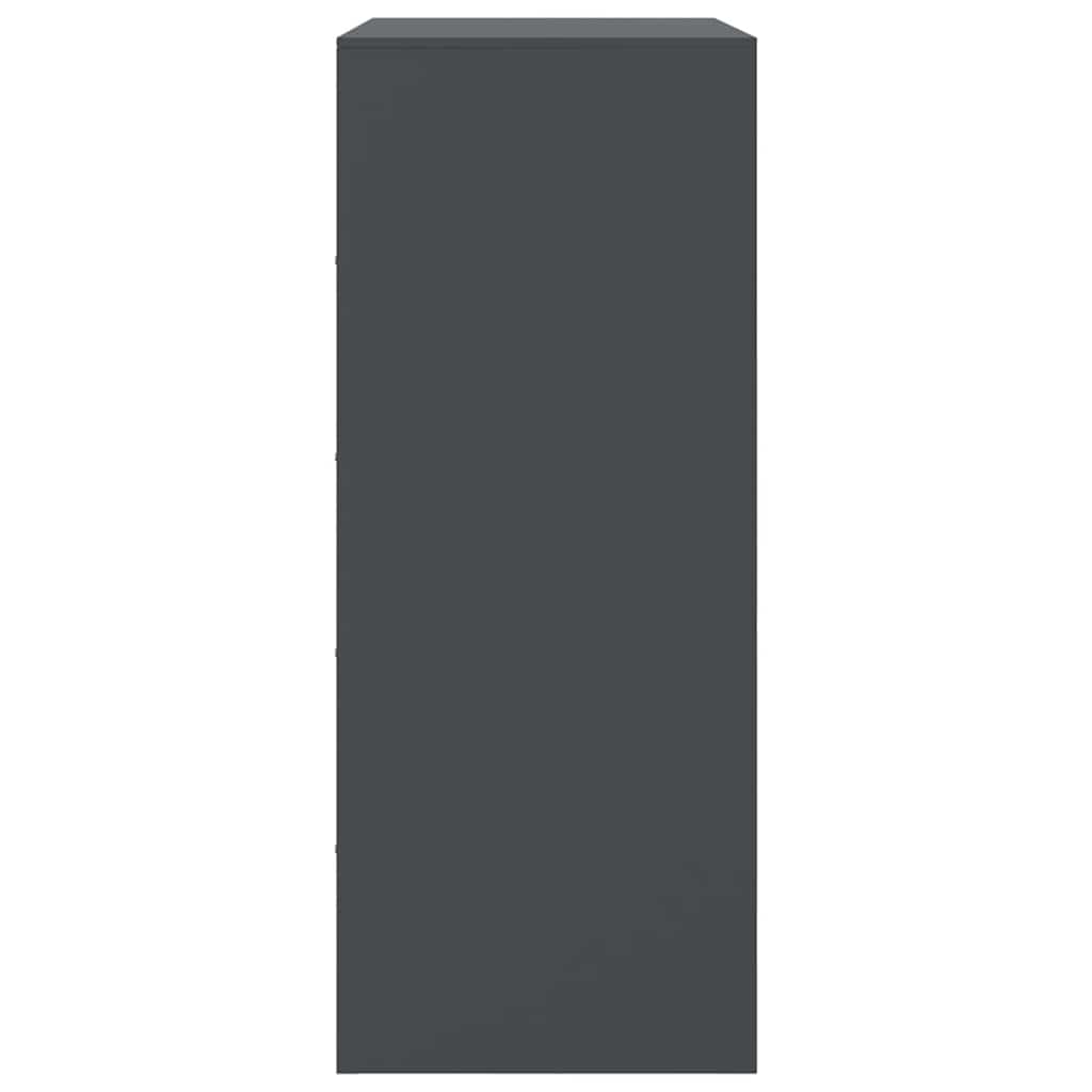 Buffet haut anthracite 67x39x95 cm acier - XIOS