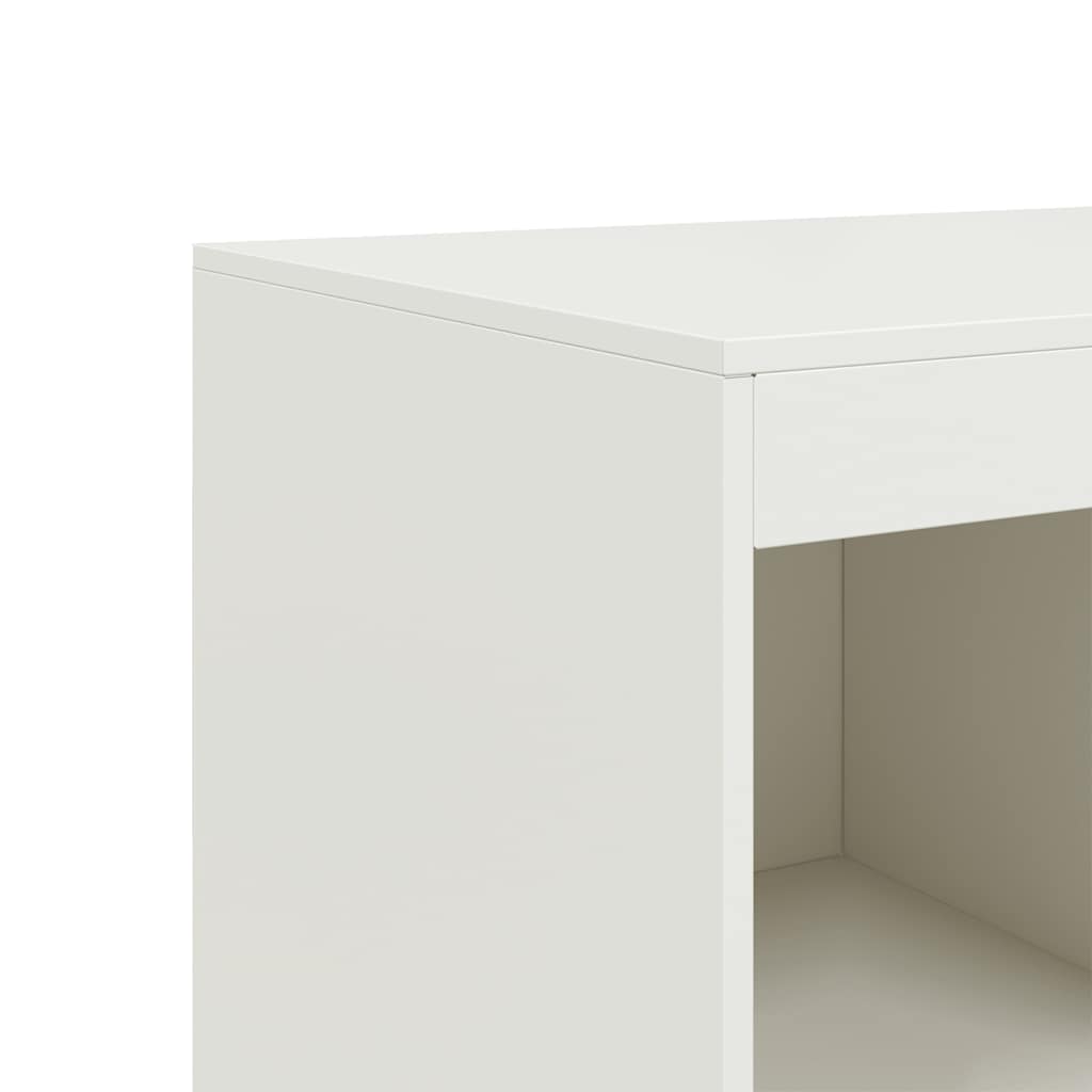 Buffet haut blanc 67x39x95 cm acier - XIOS