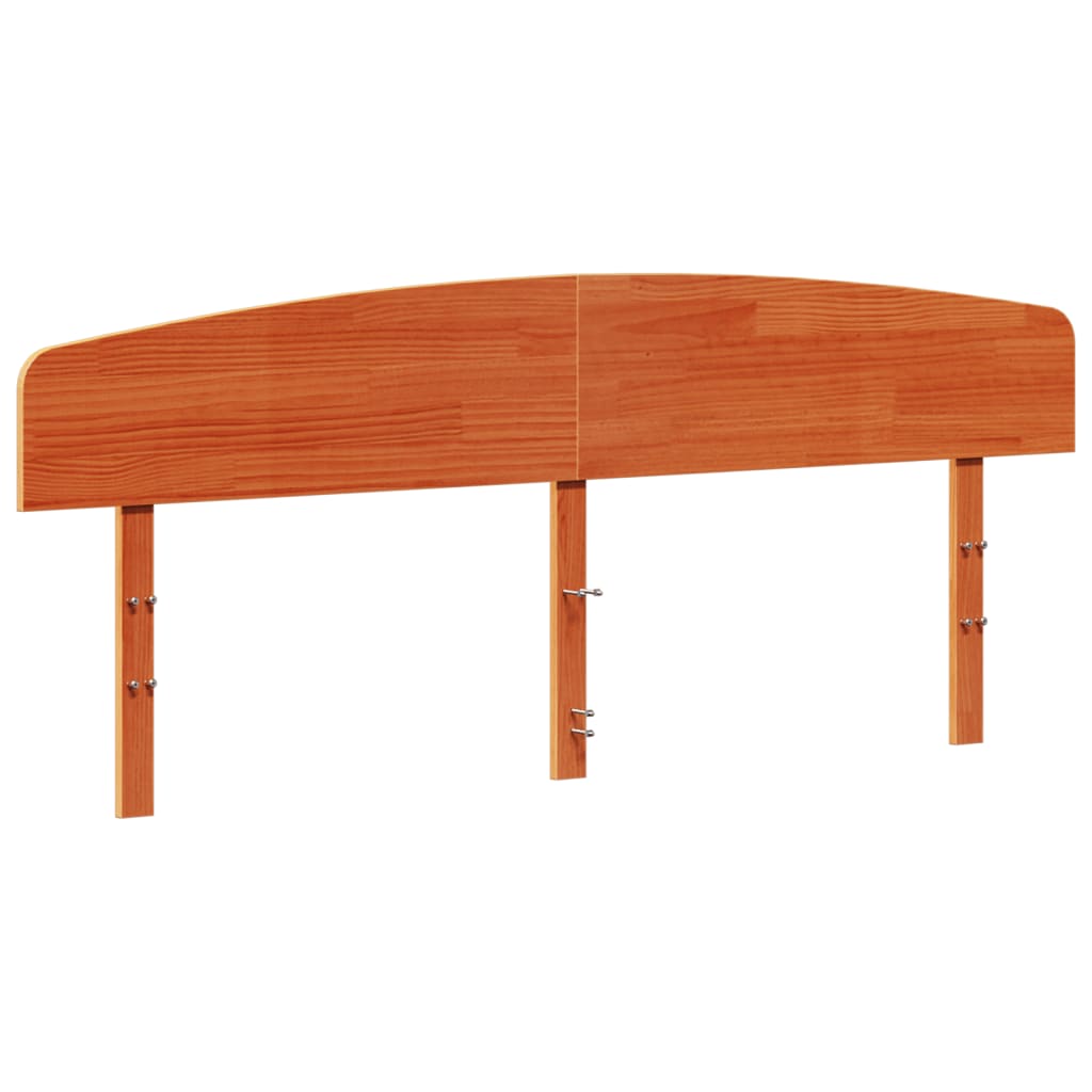Tête de lit cire marron 200 cm bois massif de pin - XIOS