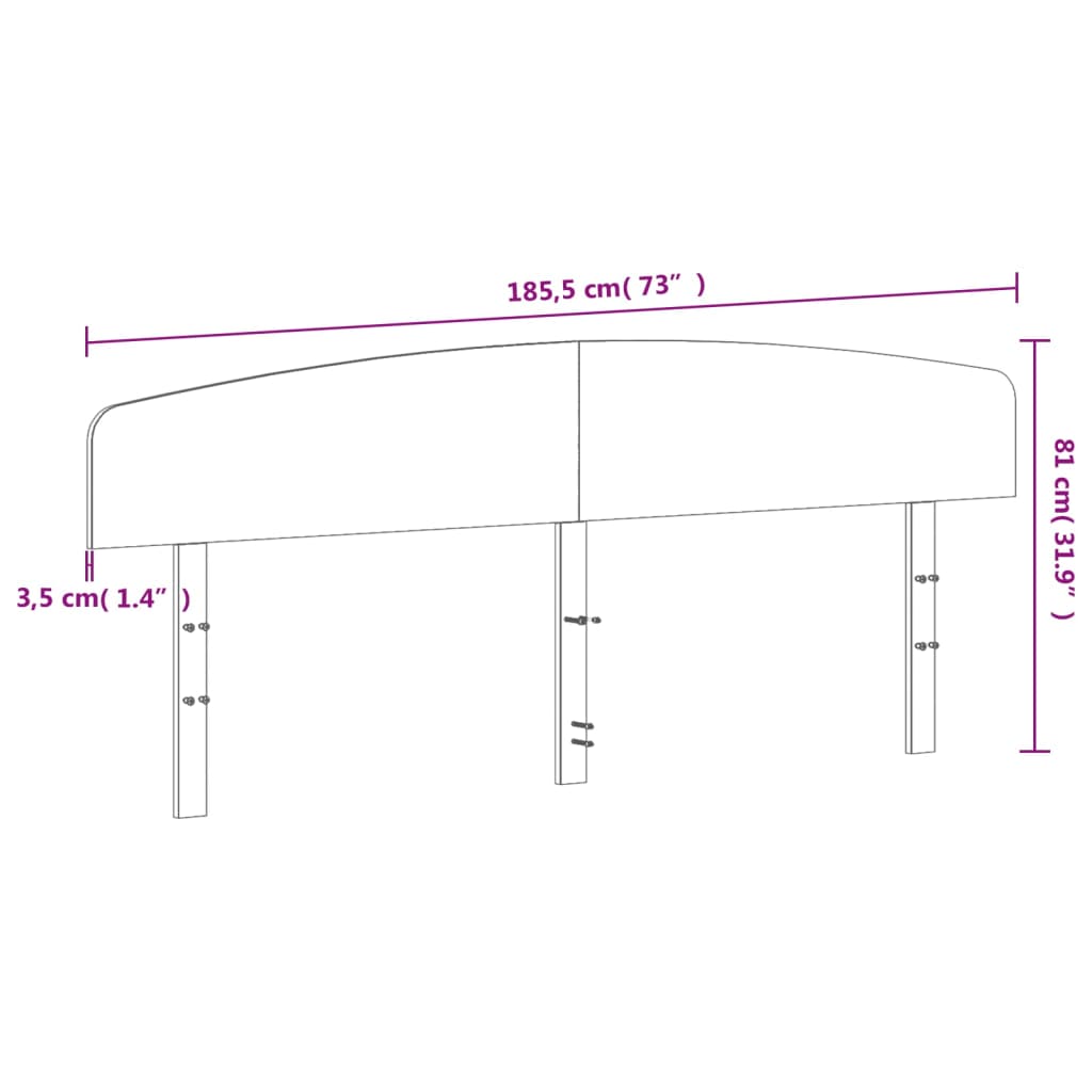 Tête de lit cire marron 180 cm bois massif de pin - XIOS