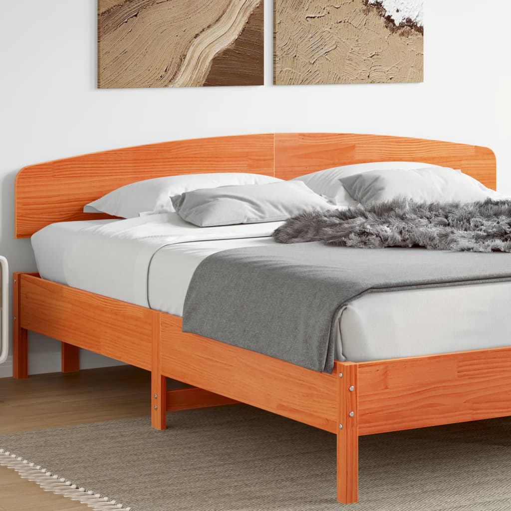 Tête de lit cire marron 180 cm bois massif de pin - XIOS
