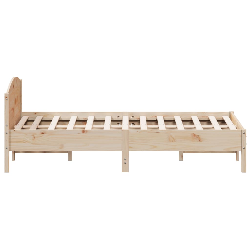 Cadre de lit sans matelas 140x200 cm bois massif de pin - XIOS
