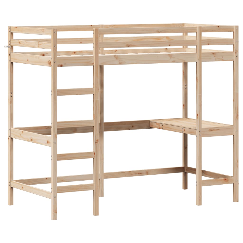 Lit superposé sans matelas 100x200 cm bois massif de pin - XIOS