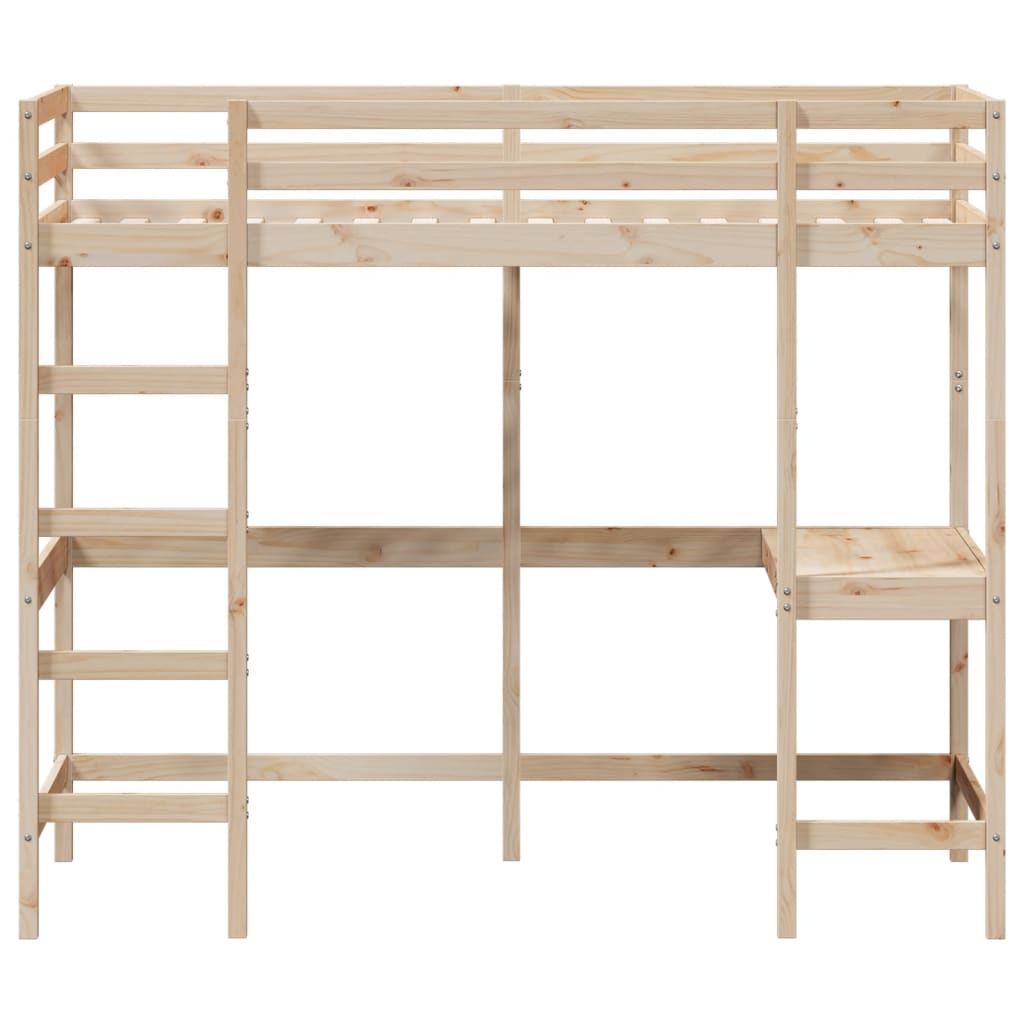 Lit superposé sans matelas 100x200 cm bois massif de pin - XIOS
