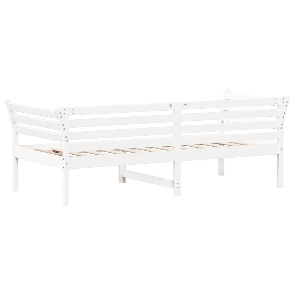 Lit de jour sans matelas blanc 100x200 cm bois de pin massif - XIOS