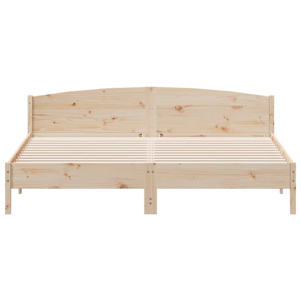Cadre de lit sans matelas 180x200 cm bois massif de pin - XIOS