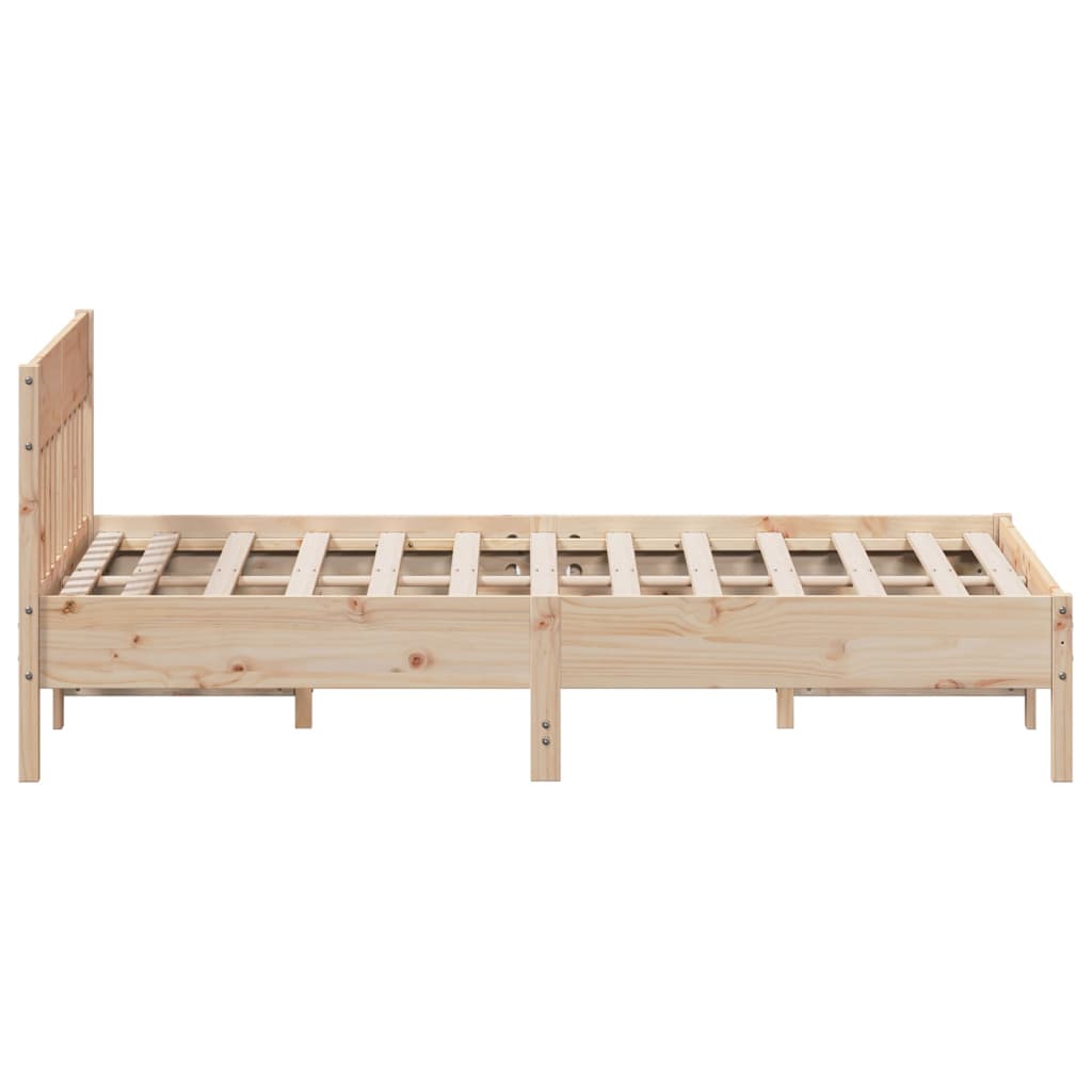 Cadre de lit sans matelas 160x200 cm bois massif de pin - XIOS