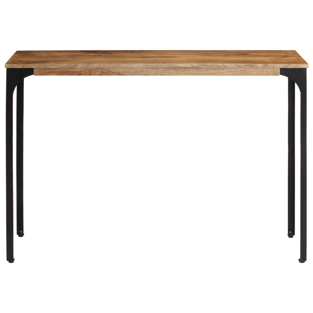 Table console marron 110x35x76cm bois massif de manguier et fer - XIOS