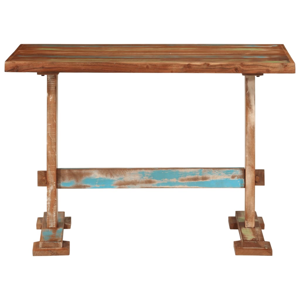 Table à manger 110x55x78 cm bois massif de récupération - XIOS