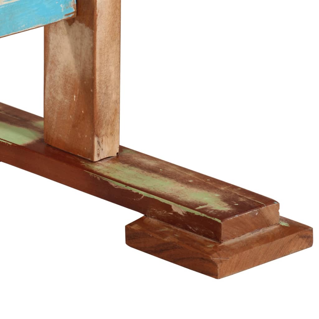 Table à manger 110x55x78 cm bois massif de récupération - XIOS