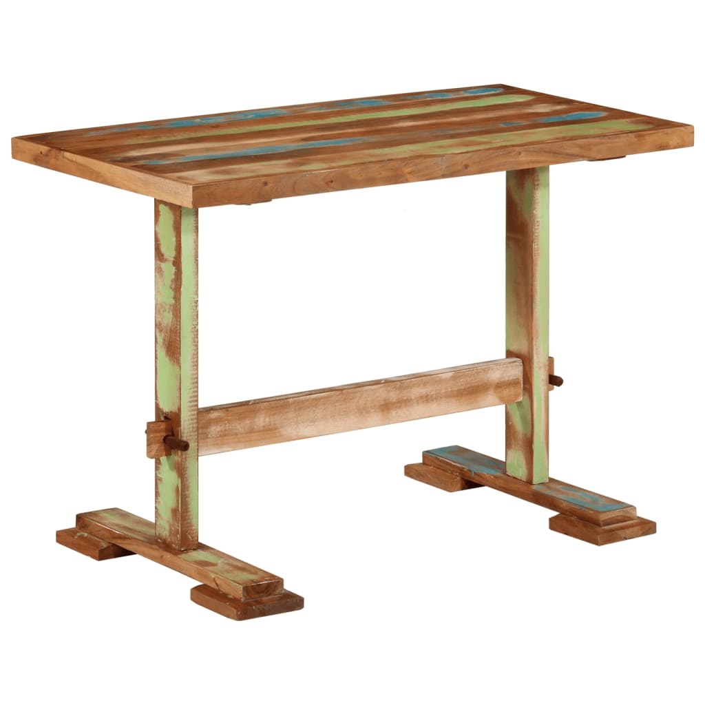 Table à manger 110x55x78 cm bois massif de récupération - XIOS