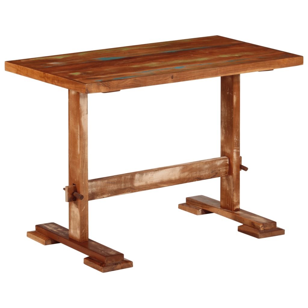 Table à manger 110x55x78 cm bois massif de récupération - XIOS