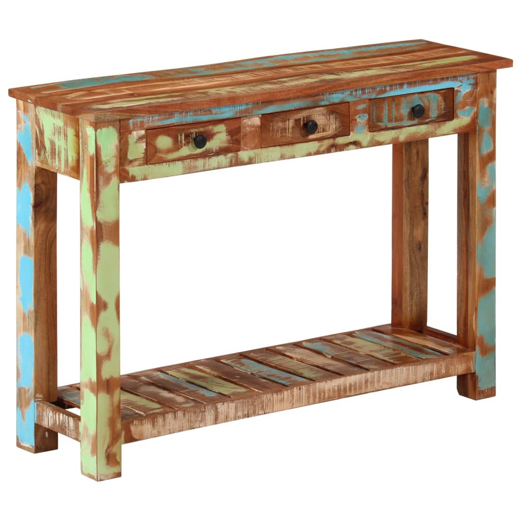 Table console 110x30x76 cm Bois massif de récupération - XIOS