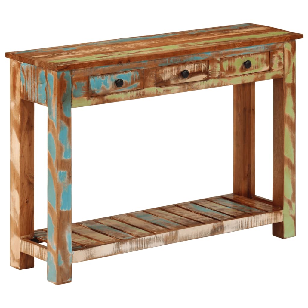 Table console 110x30x76 cm Bois massif de récupération - XIOS