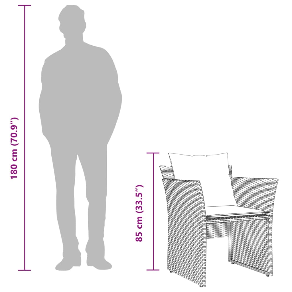 Chaise de jardin avec tabouret beige résine tressée - XIOS