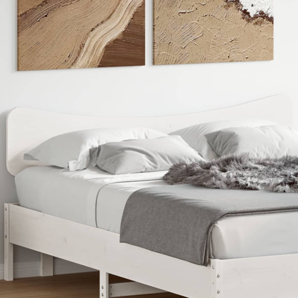 Tête de lit blanc 150 cm bois massif de pin - XIOS