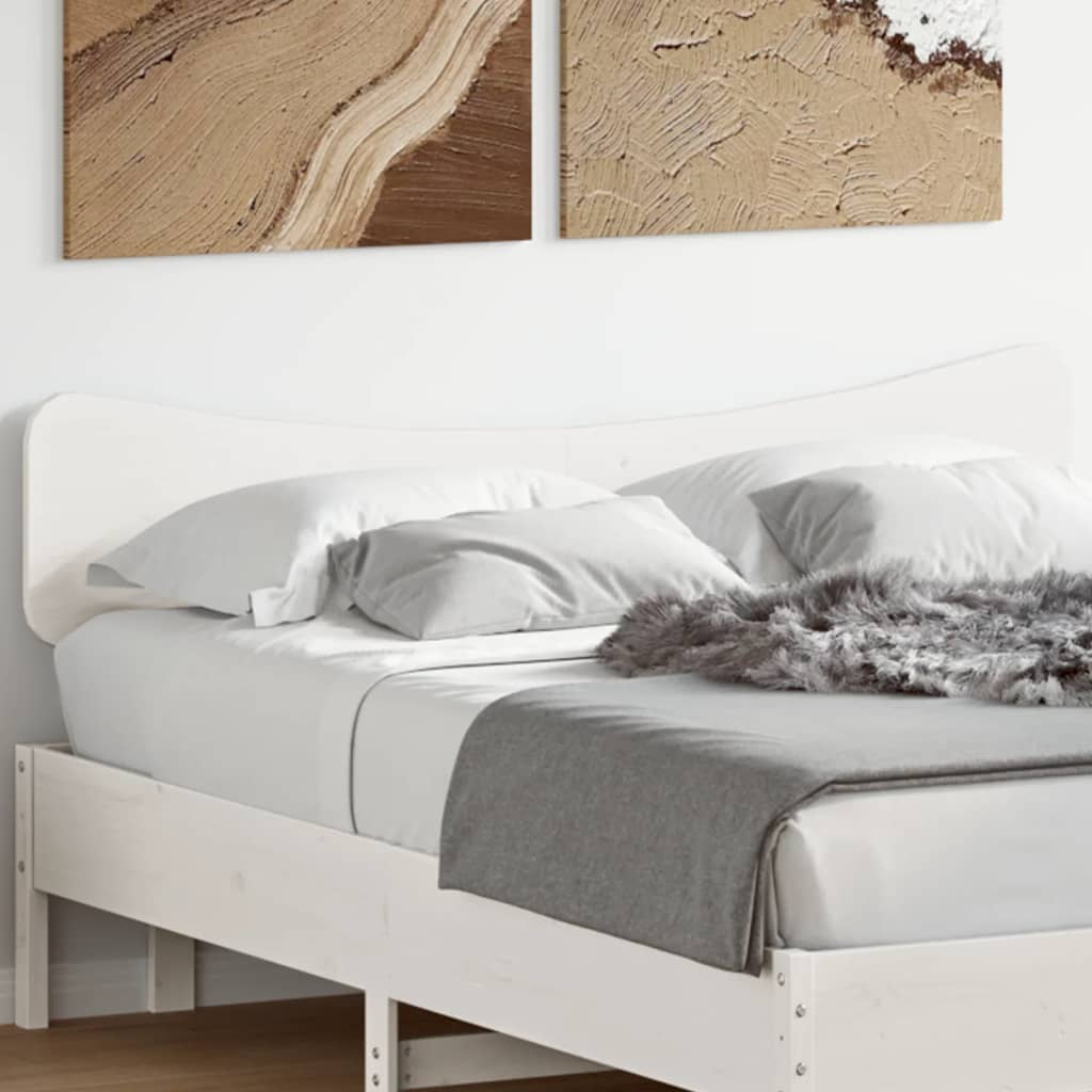 Tête de lit blanc 140 cm bois massif de pin - XIOS