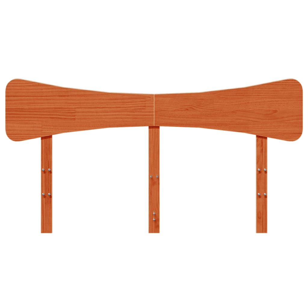 Tête de lit cire marron 140 cm bois massif de pin - XIOS