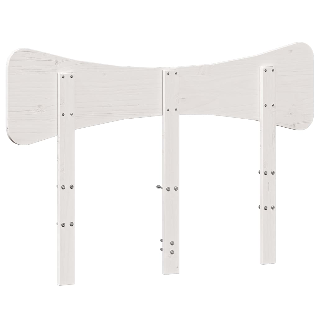 Tête de lit blanc 135 cm bois massif de pin - XIOS